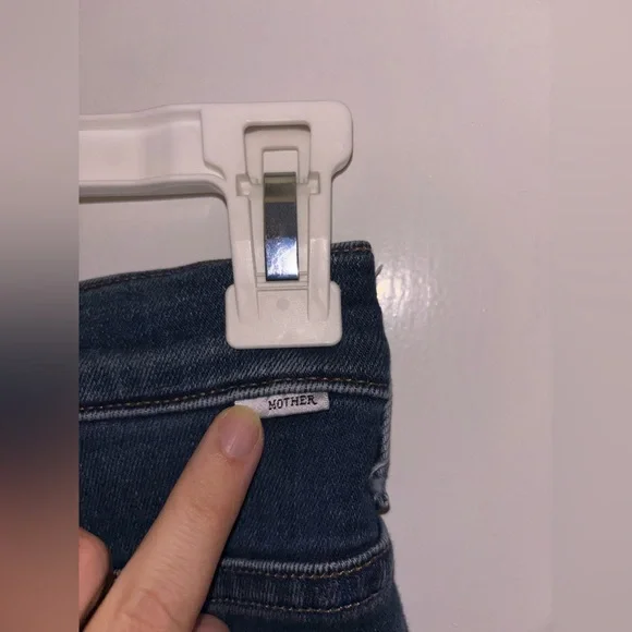 Mother Jeans Womens 27 The Insider Crop Step Fray Sweet And Sassy Denim Raw Hem - Picture 6 of 8